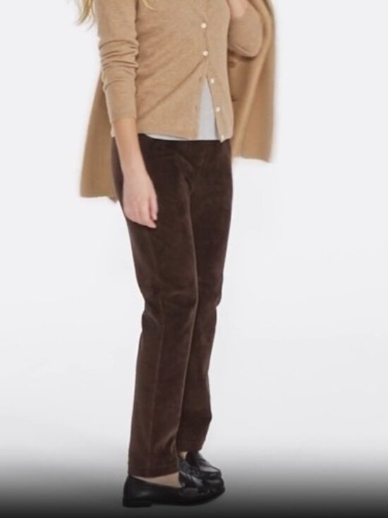 Lands End Pants - Lands’ End Women’s Tall Sport Knit Corduroy Pants – Chocolate Brown Size Large